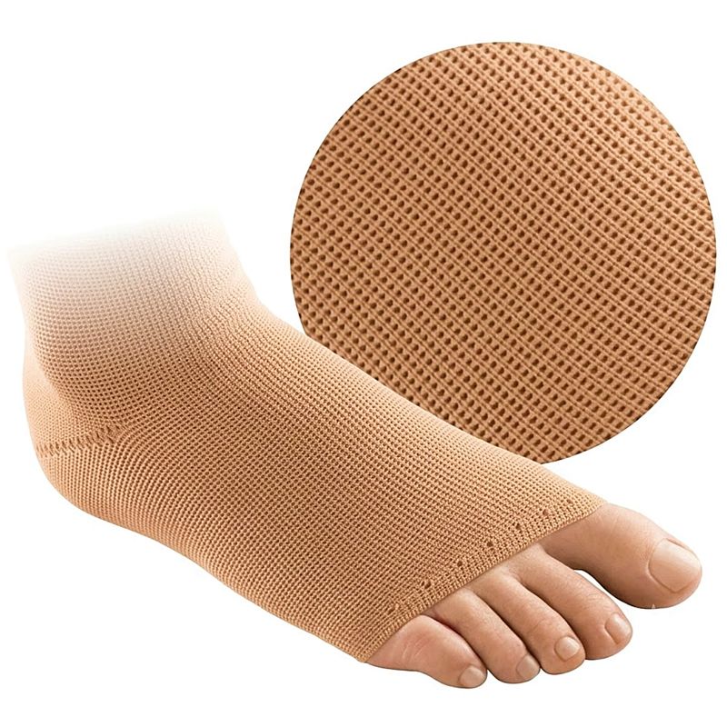 meia-venosan-panturrilha-flat-soft-malha-plana-20-30-mmhg-aberta-bege-detalhe