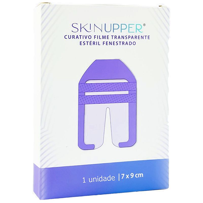 curativo-filme-transparente-fenstrado-skinupper-esteril-7x9cm-embalagem