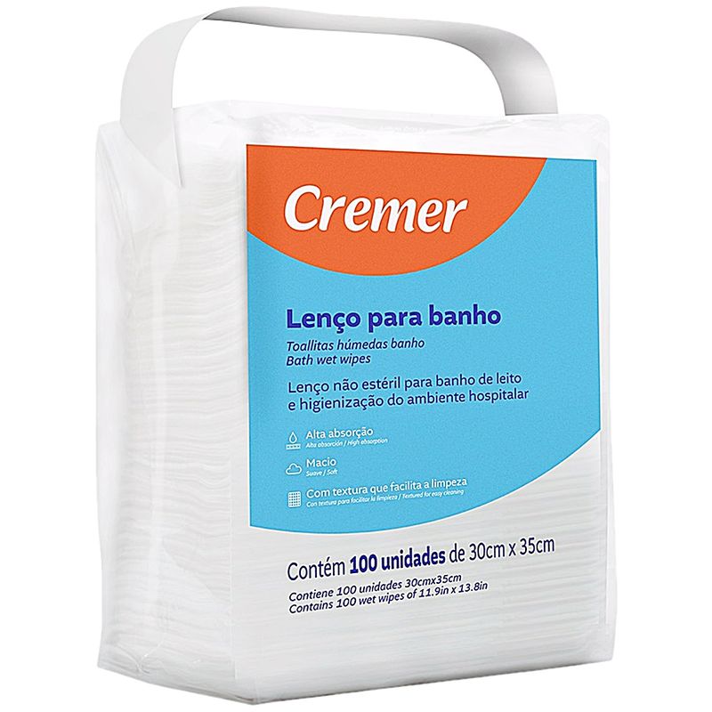 lenco-banho-higiene-cremer-100-unid-embalagem