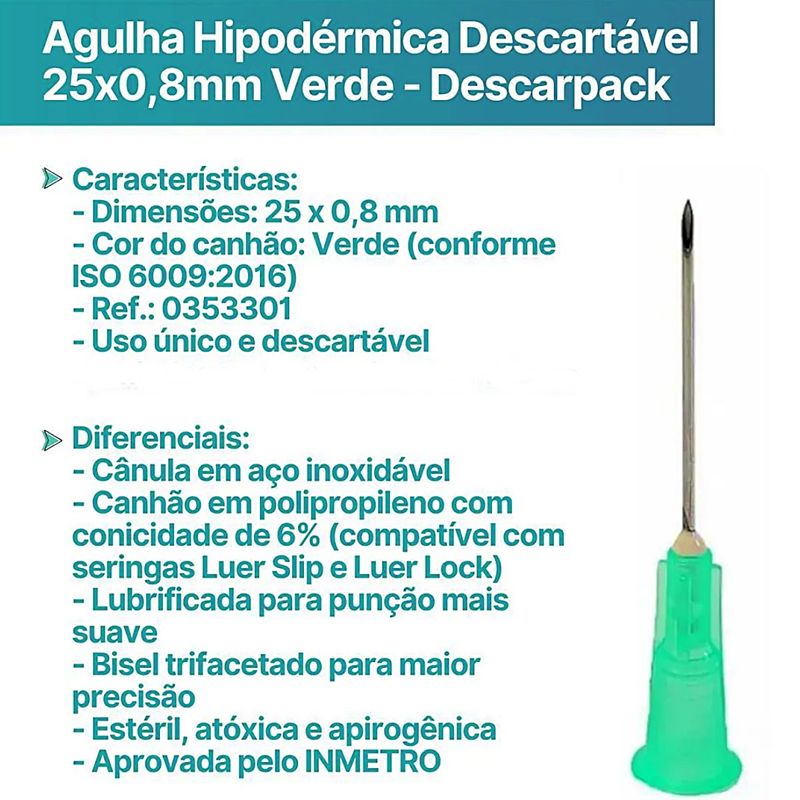 agulha-hipodermica-descarpack-25x08mm-verde-visao-geral