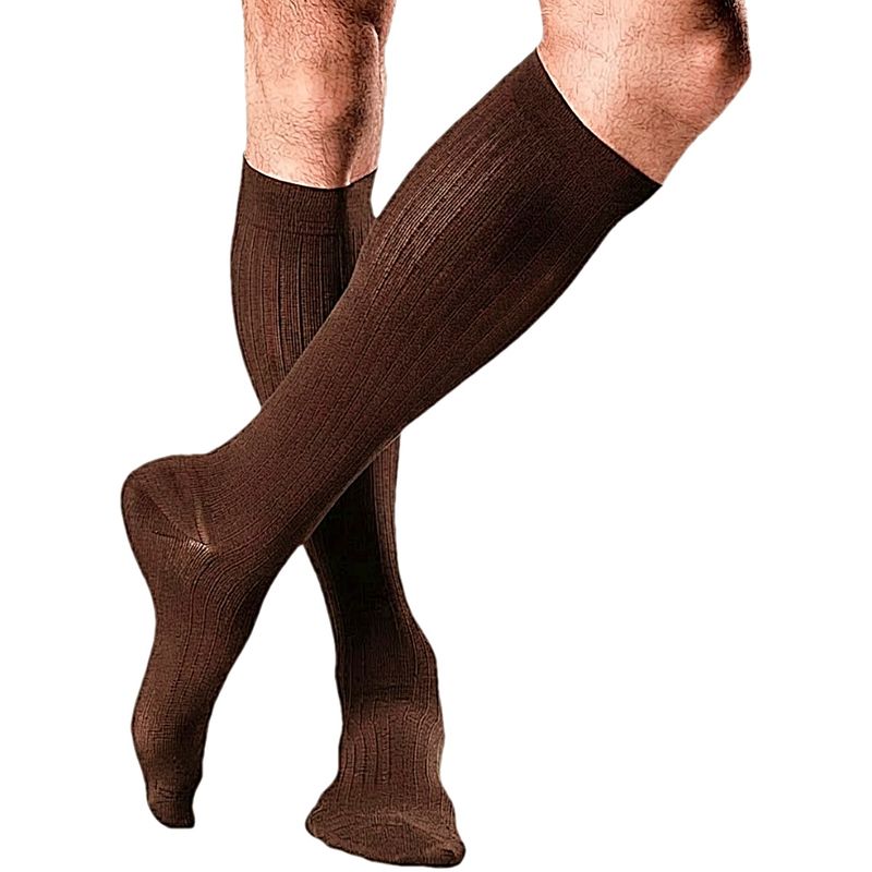 meia-panturrilha-masculina-actitude-15-20mmhg-fechada-marrom-visao-produto