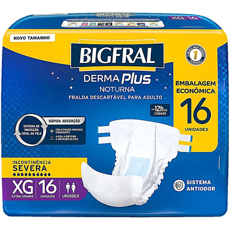 fralda-adulto-bigfral-derma-plus-noturna-tam-xg-16-unidades-embalagem