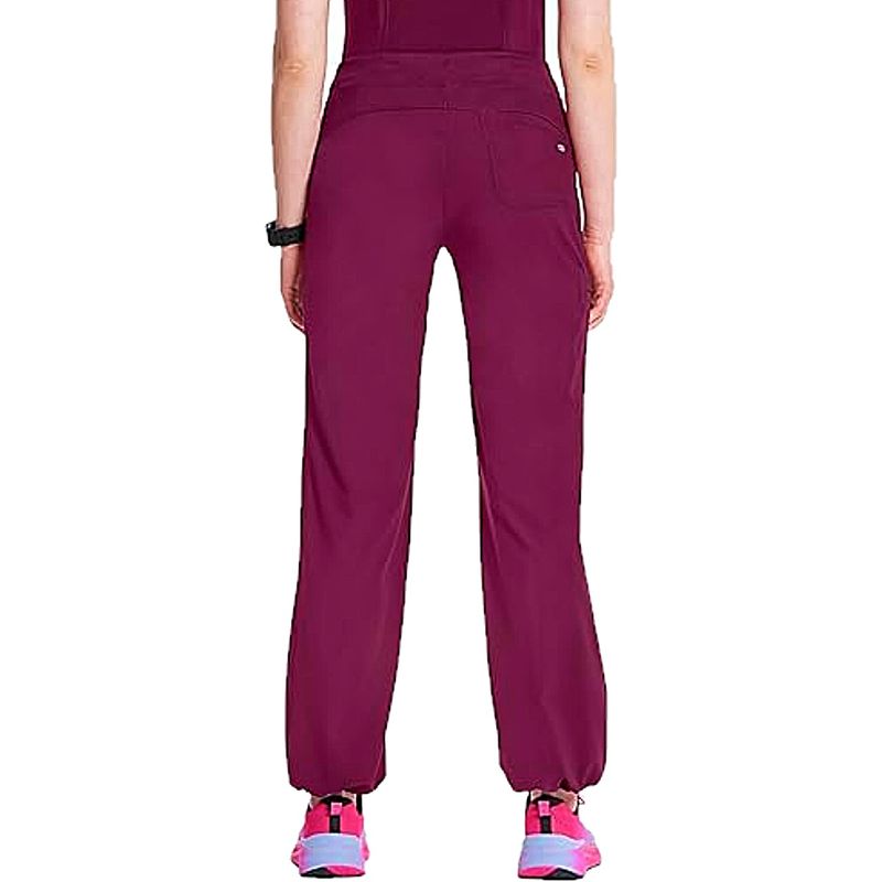 calca-feminina-uniforme-medico-cherokee-1123a-vinho-posterior