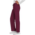 calca-unissex-de-uniforme-medico-cherokee-cke280a-vinho-visao-perfil