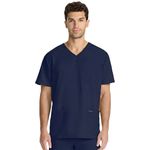 blusa-unissex-de-uniforme-medico-cherokee-cke00014a-azul-visao-frontal