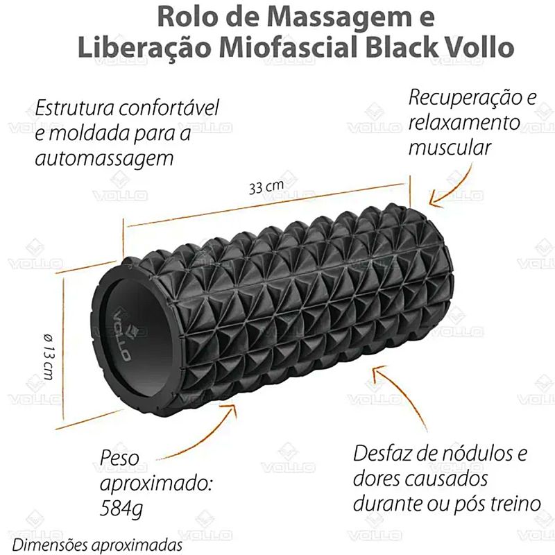 rolo-de-massagem-e-liberacao-miofascial-preto-vollo-visao-detalhes
