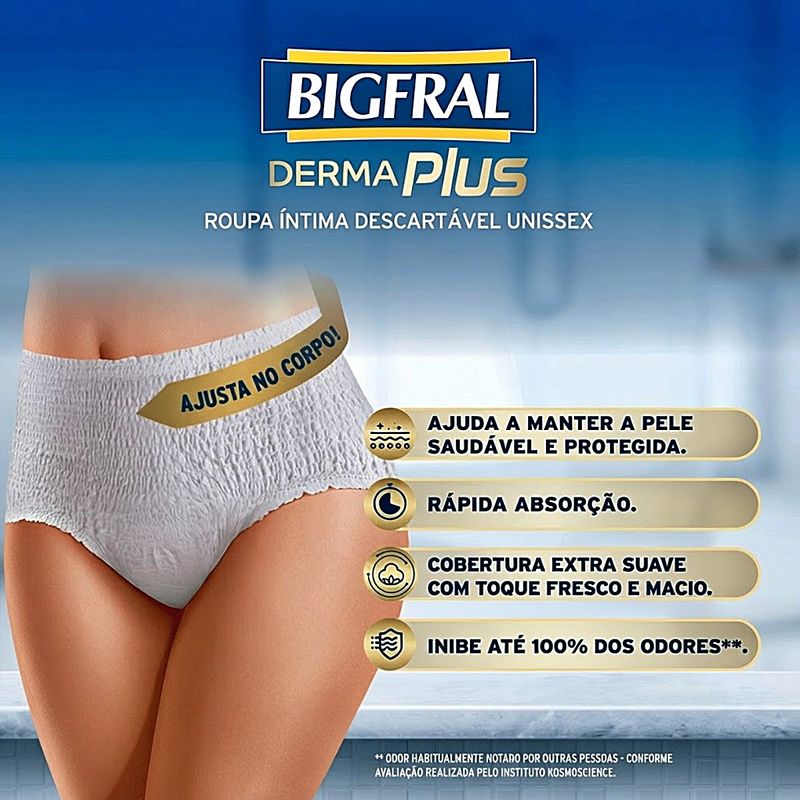 roupa-intima-derma-plus-bigfral-p/m-16-unidades-detalhes
