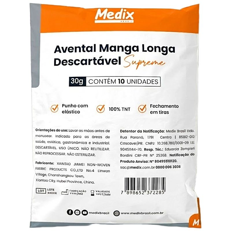 avental-manga-longa-descartavel-supreme-embalagem