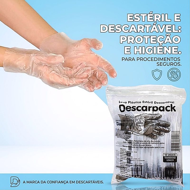 luva-plastica-descarpack-esteril-descartavel-100-luvas-detalhes