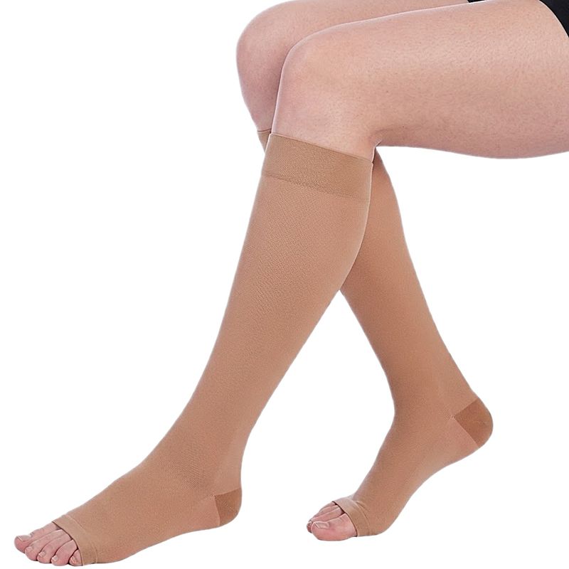 meia-panturrilha-ever-sheer-sigvaris-20-30mmhg-aberta-caramelo-detalhe