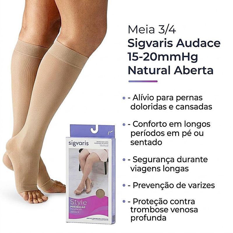 meia-panturrilha-sigvaris-audace-15-20mmhg-natural-aberta-informacoes
