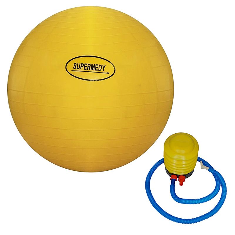 bola-de-ginastica-amarela-45cm-visao-geral