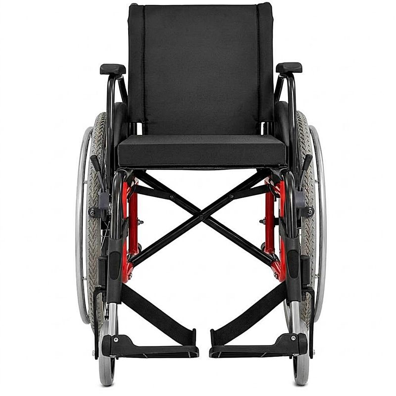 cadeira-de-rodas-avd-aluminio-ortobras-vermelha-visao-frontal