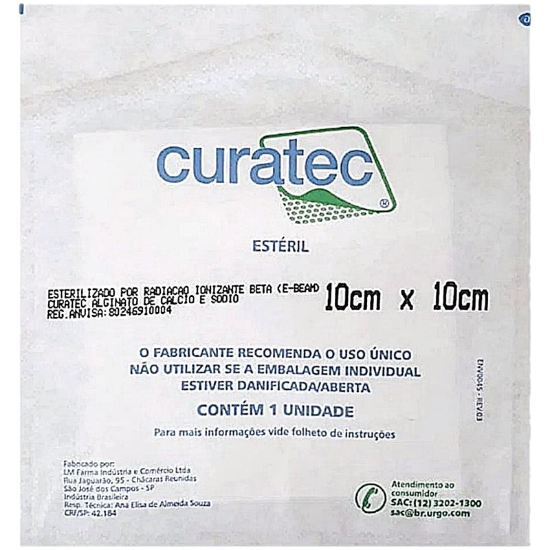 curativo-curatec-alginato-calcio-sodio-10x10cm-visao-produto
