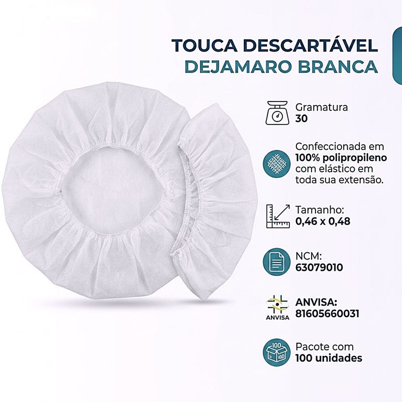 touca-descartavel-dejamaro-branca-gramatura-30-informacoes