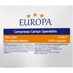 Compressa Campo OperatÃ³rio Europa 25x28cm EstÃ©ril | Bisturi