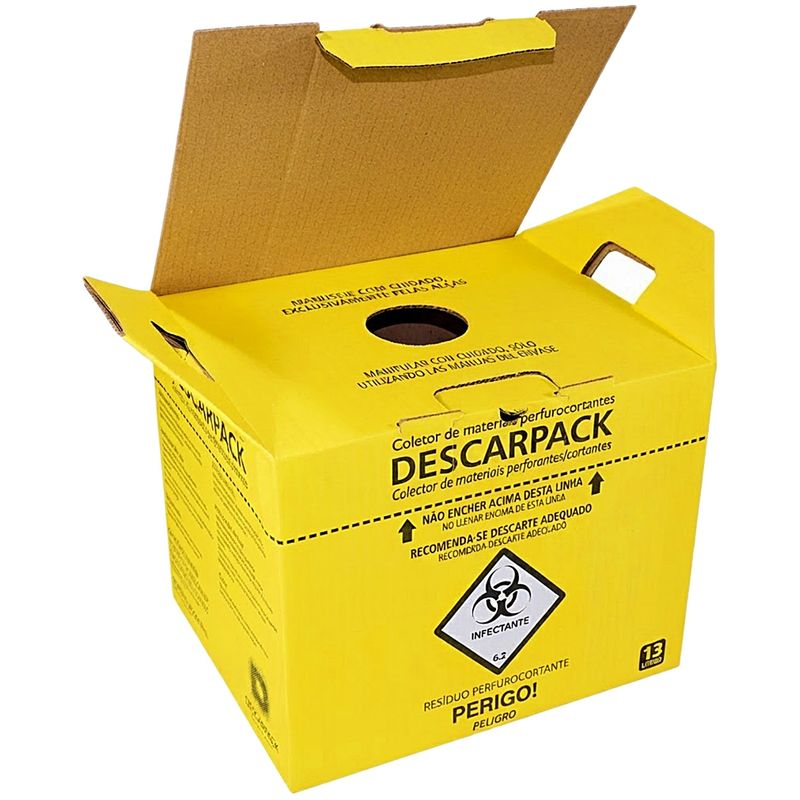 coletor-material-perfurocortante-descarpack-13-litros-visao-produto