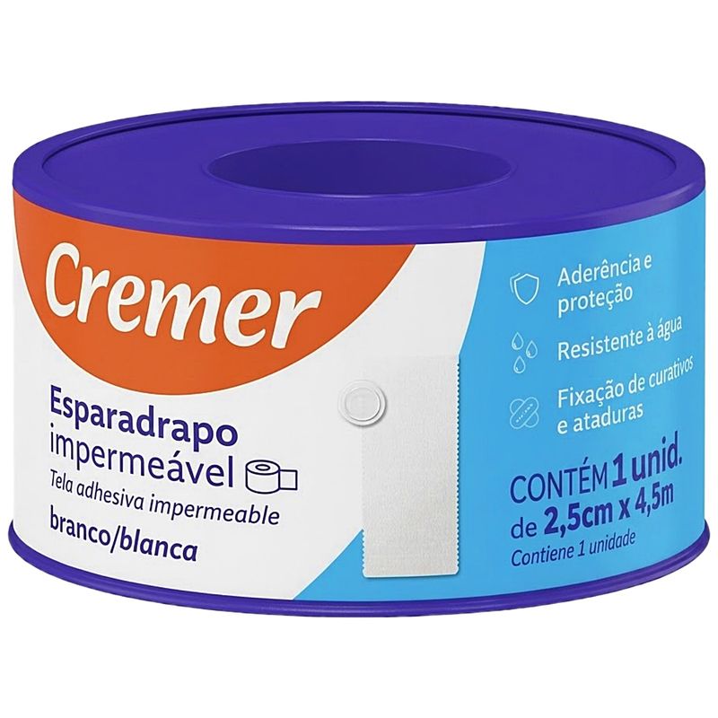 esparadrapo-impermeavel-cremer-branco-2-5cmx4-5m-visao-produto