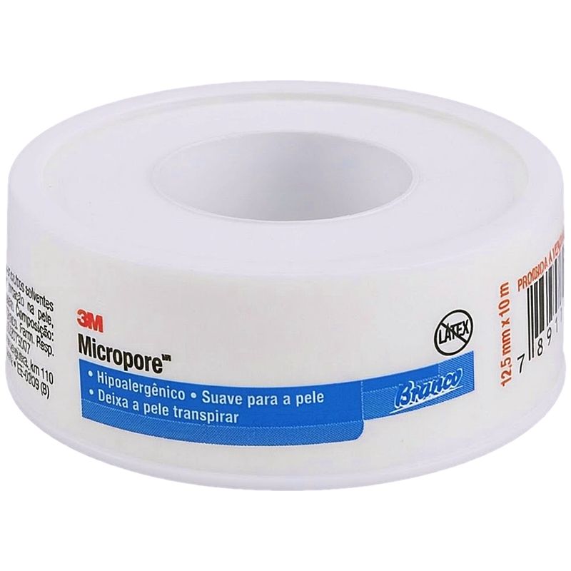 fita-medica-microporosa-micropore-solventum-branca-12-5mmxcmx10m-visao-produto