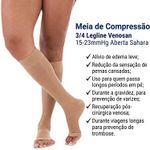 meia-compressao-3/4-legline-venosan-15-23mmhg-aberta-sahara-informacoes