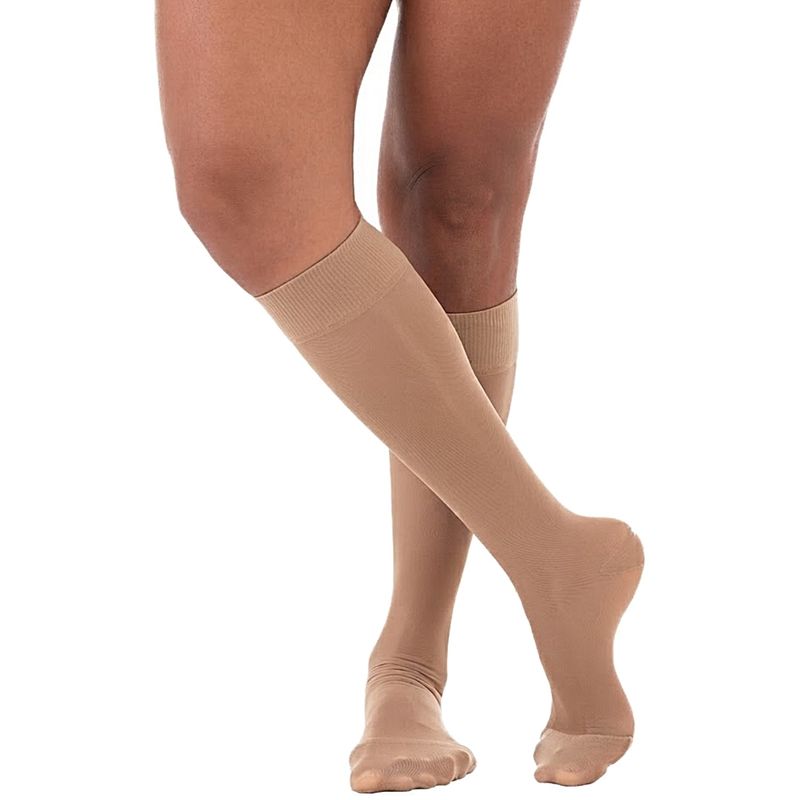 meia-compressao-3/4-legline-venosan-15-23mmhg-fechada-sahara-visao-humanizada