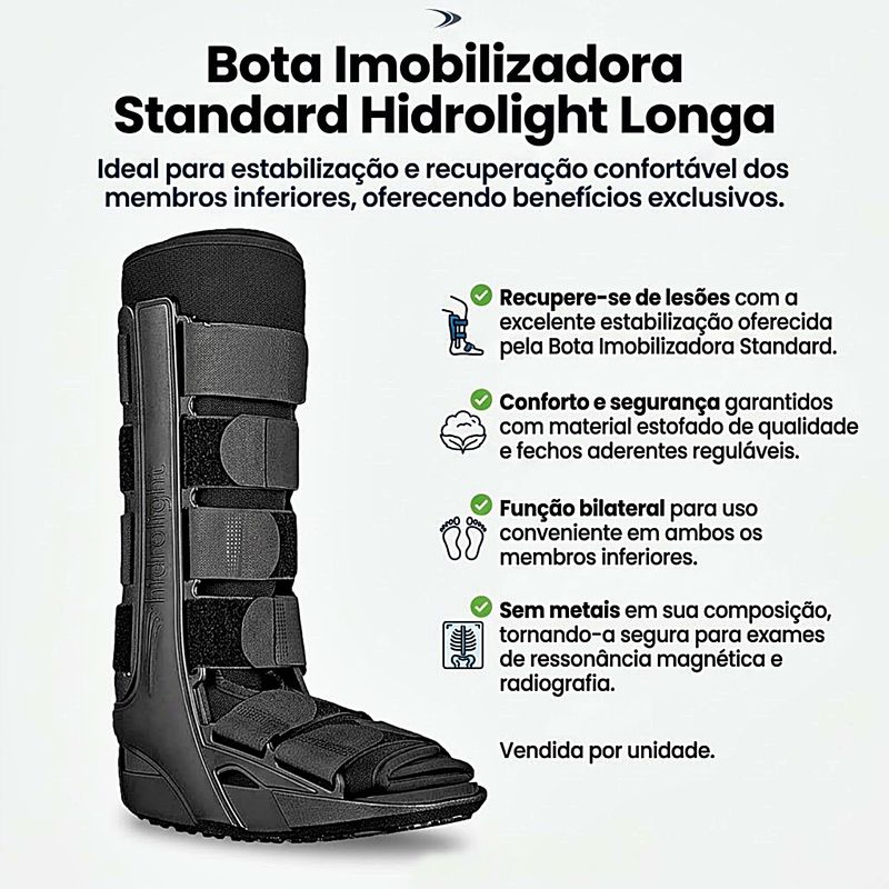 bota-imobilizadora-standard-hidrolight-longa-informacoes