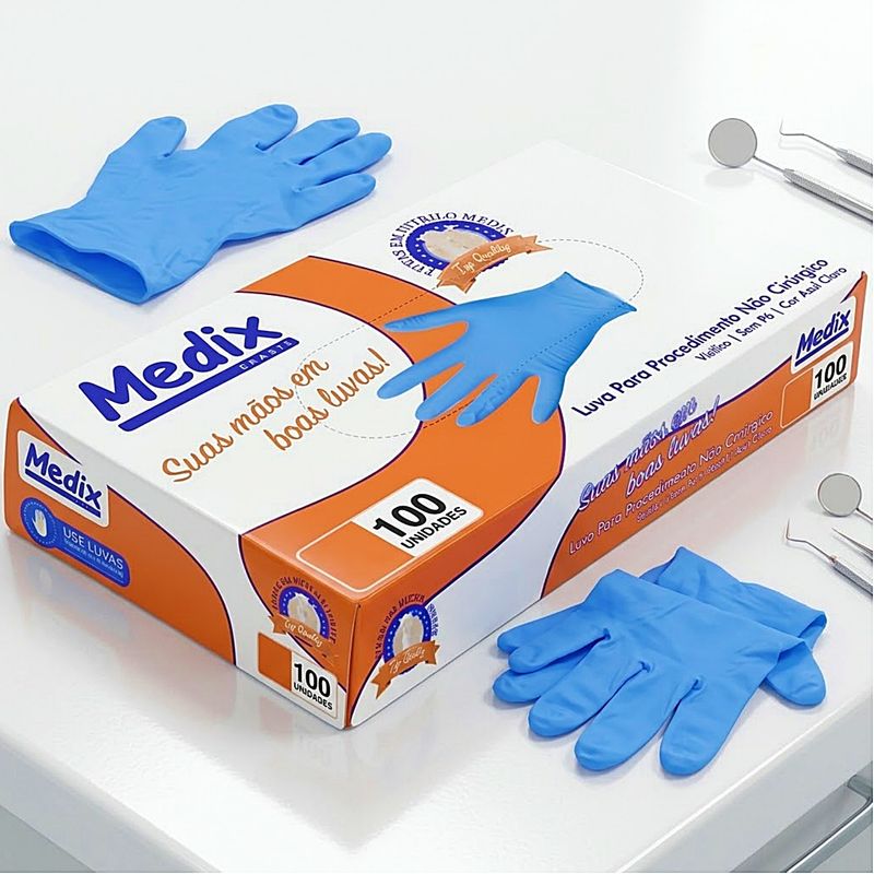 luva-nitrilica-medix-azul-sem-po-visao-geral