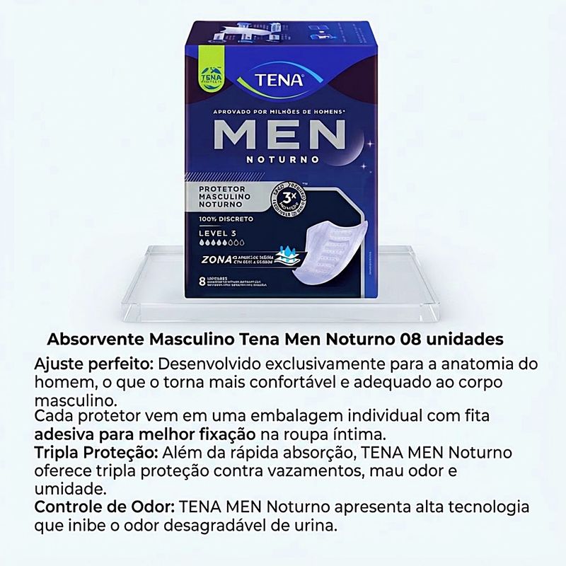 absorvente-masculino-tena-men-noturno-level-3-detalhes