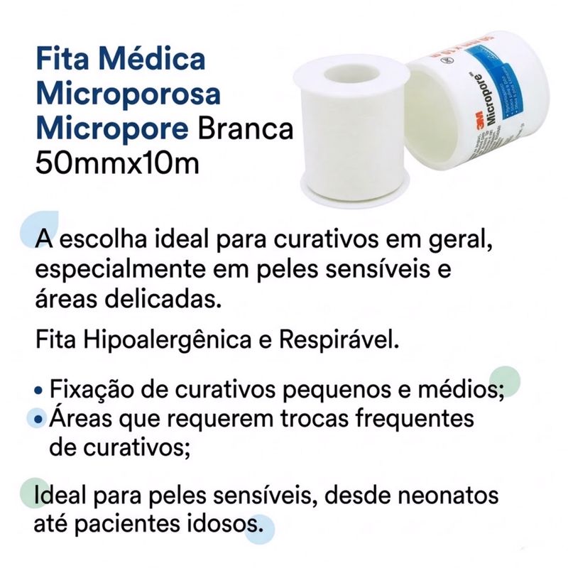 fita-medica-microporosa-micropore-solventum-branca-50mmxcmx10m-informacoes