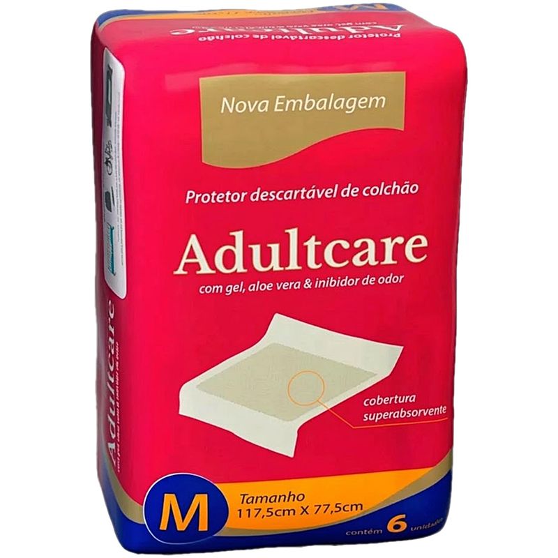 protetor-descartavel-colchao-adultcare-tam-m-6-unidades-embalagem